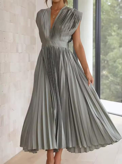 Elegant Pleated Dress