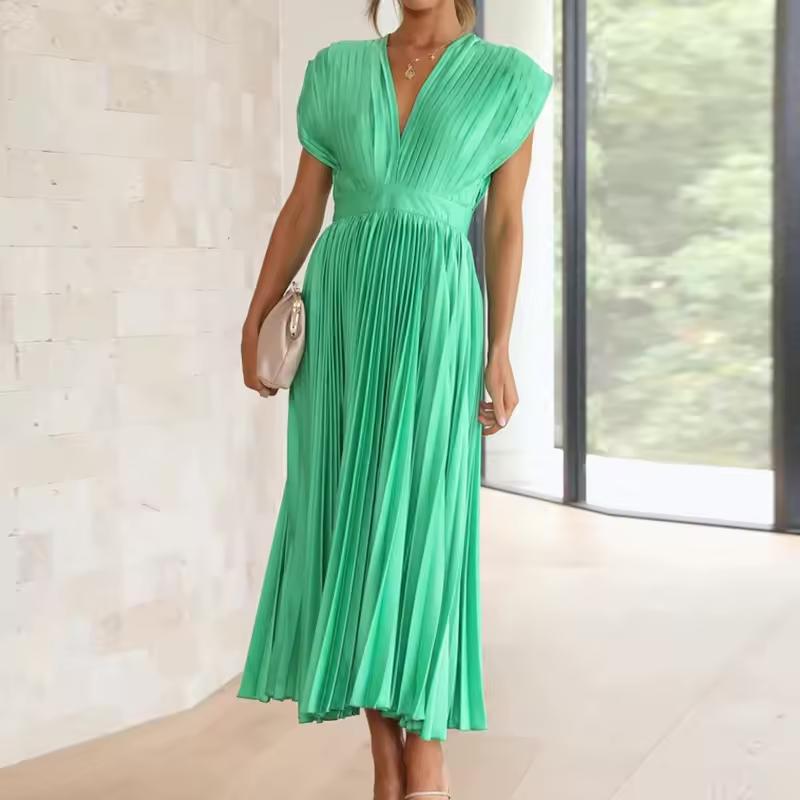 Elegant Pleated Dress