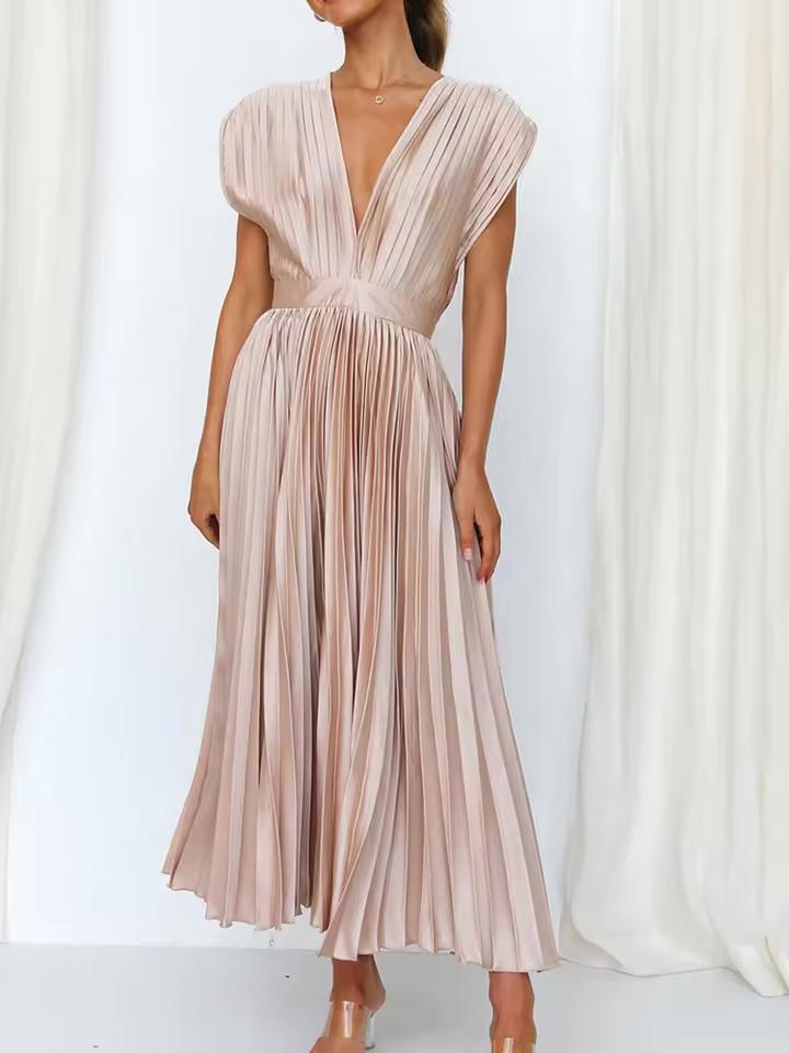 Elegant Pleated Dress