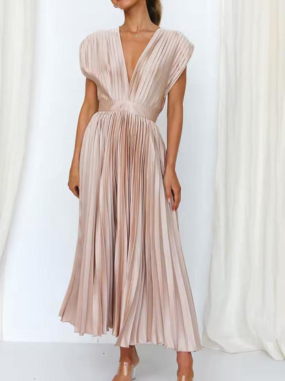 Elegant Pleated Dress