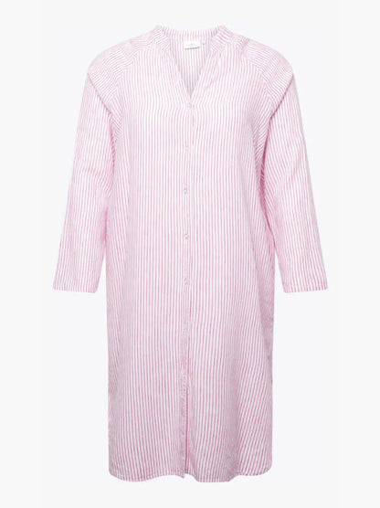 Elegant Striped Shirt Dress