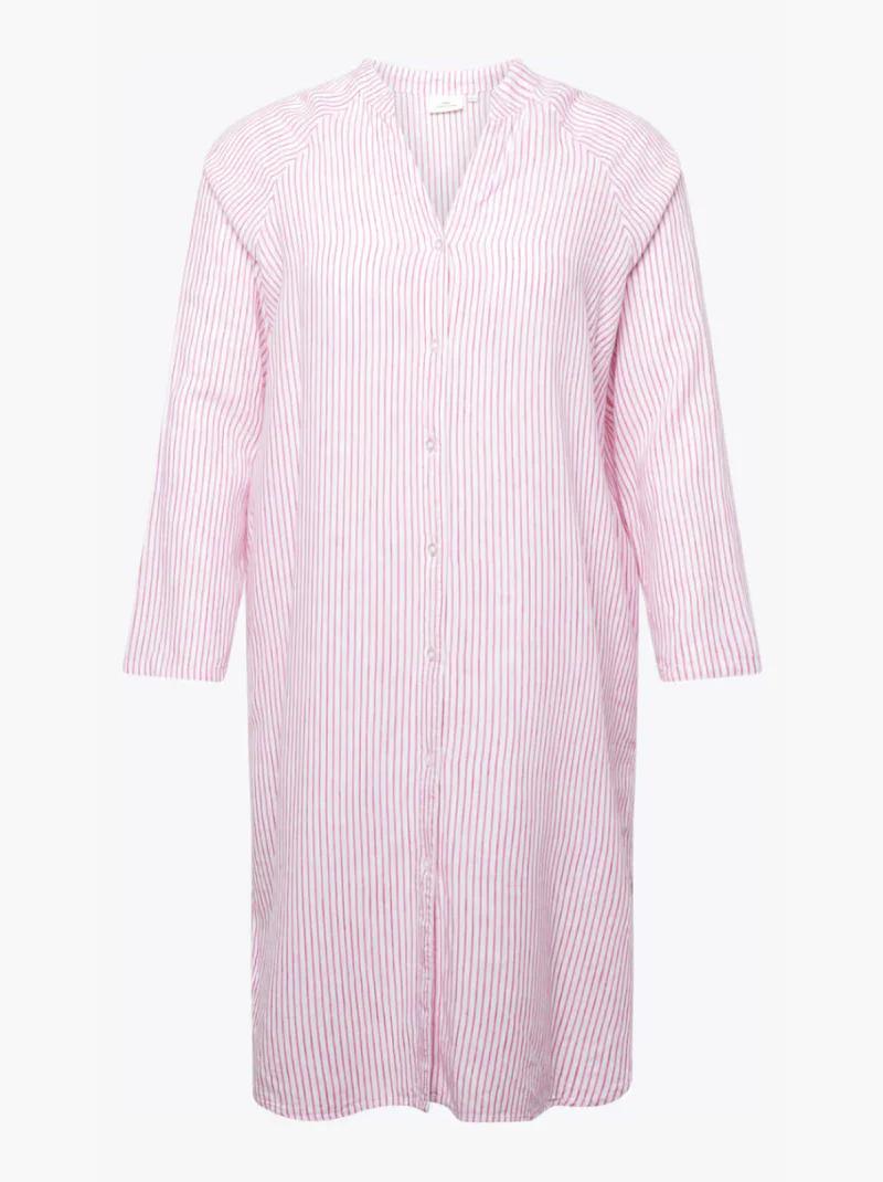 Elegant Striped Shirt Dress
