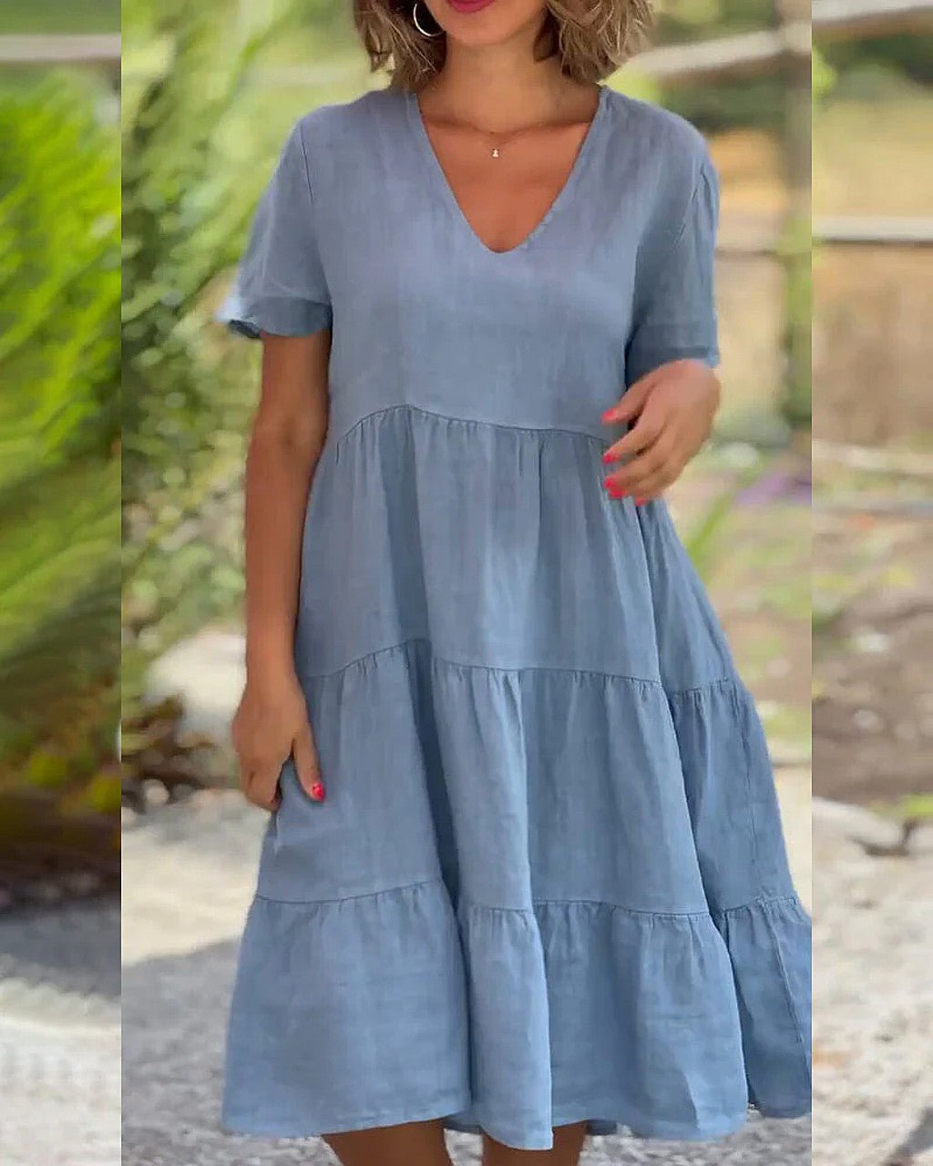 Effortless V-Neck Dress