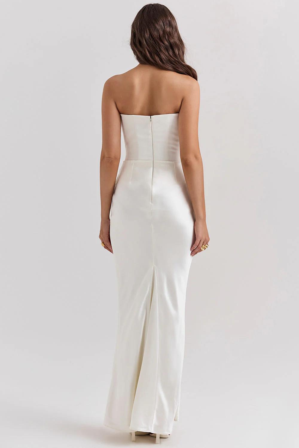 Elegant Corset-Inspired Maxi Dress