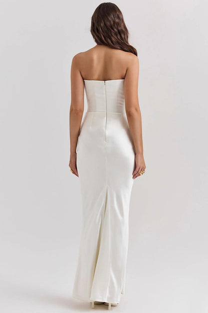 Elegant Corset-Inspired Maxi Dress