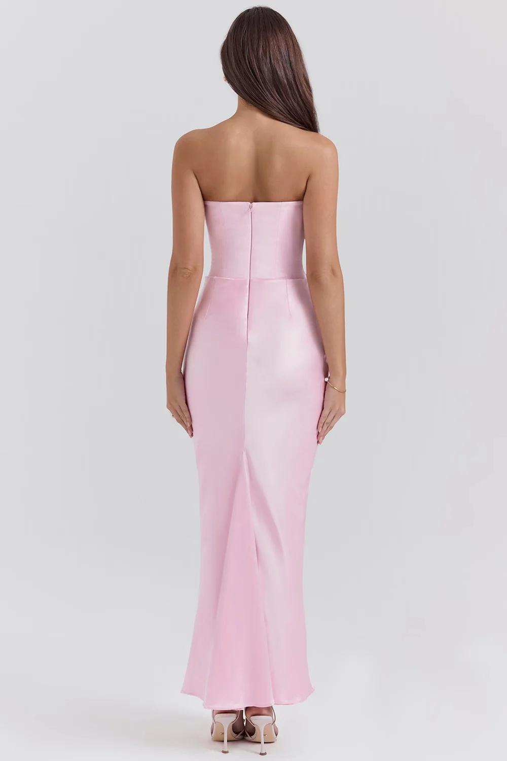 Elegant Corset-Inspired Maxi Dress