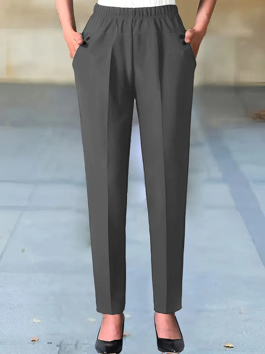 Elegant Tapered-Leg Pants