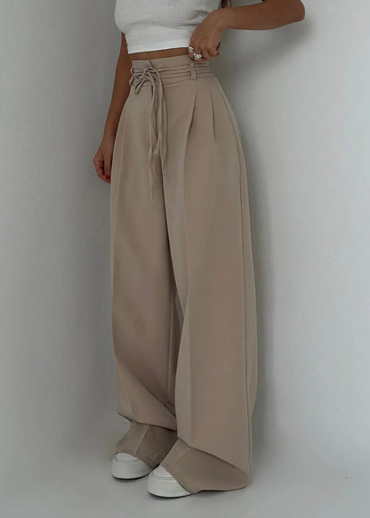 Elegant High-Waisted Wide-Leg Pants
