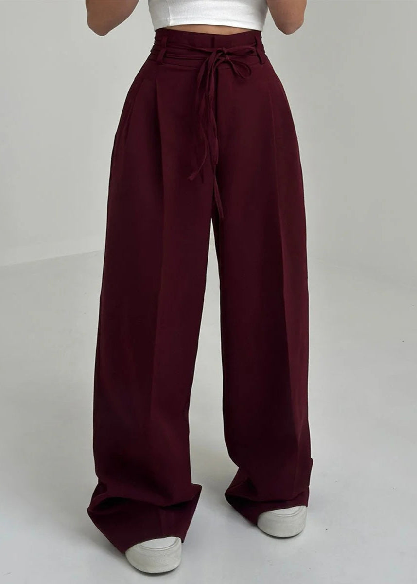 Elegant High-Waisted Wide-Leg Pants