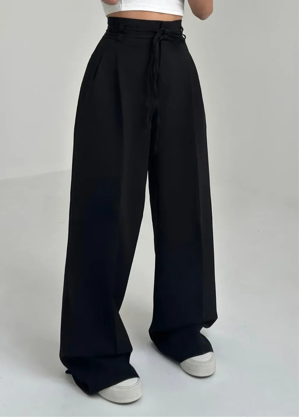 Elegant High-Waisted Wide-Leg Pants