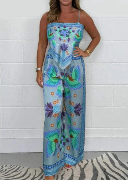 Vibrant Spaghetti Strap Two-Piece Set