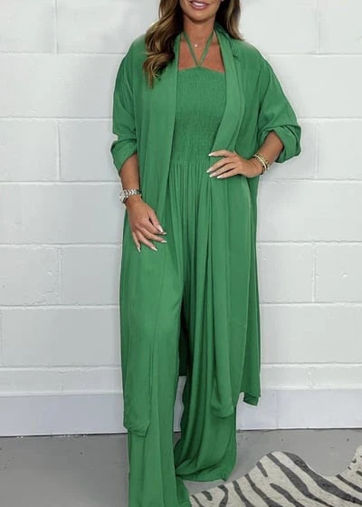 Halterneck Lace-Up Jumpsuit
