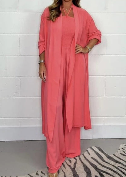 Halterneck Lace-Up Jumpsuit