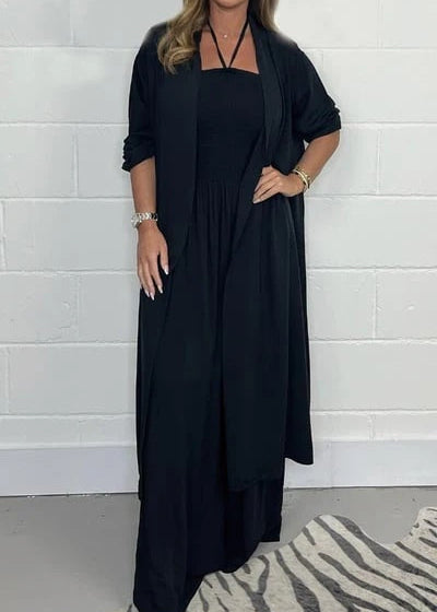 Halterneck Lace-Up Jumpsuit
