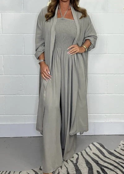 Halterneck Lace-Up Jumpsuit