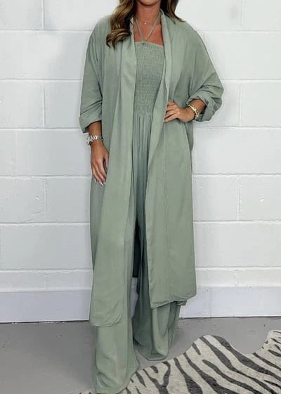 Halterneck Lace-Up Jumpsuit