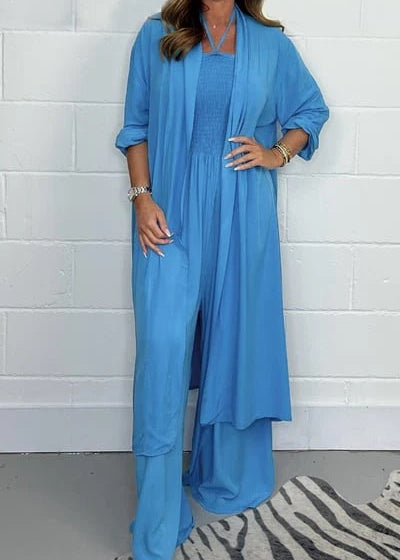 Halterneck Lace-Up Jumpsuit