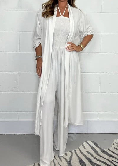 Halterneck Lace-Up Jumpsuit