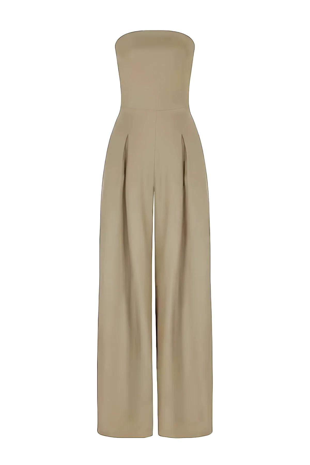 Strapless Knit Jumpsuit