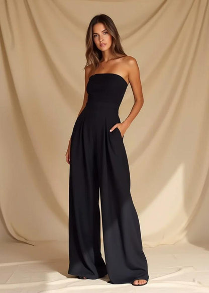 Strapless Knit Jumpsuit