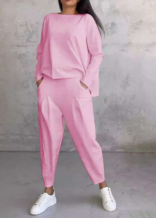 Cozy Long-Sleeve Top &amp; Pants Set