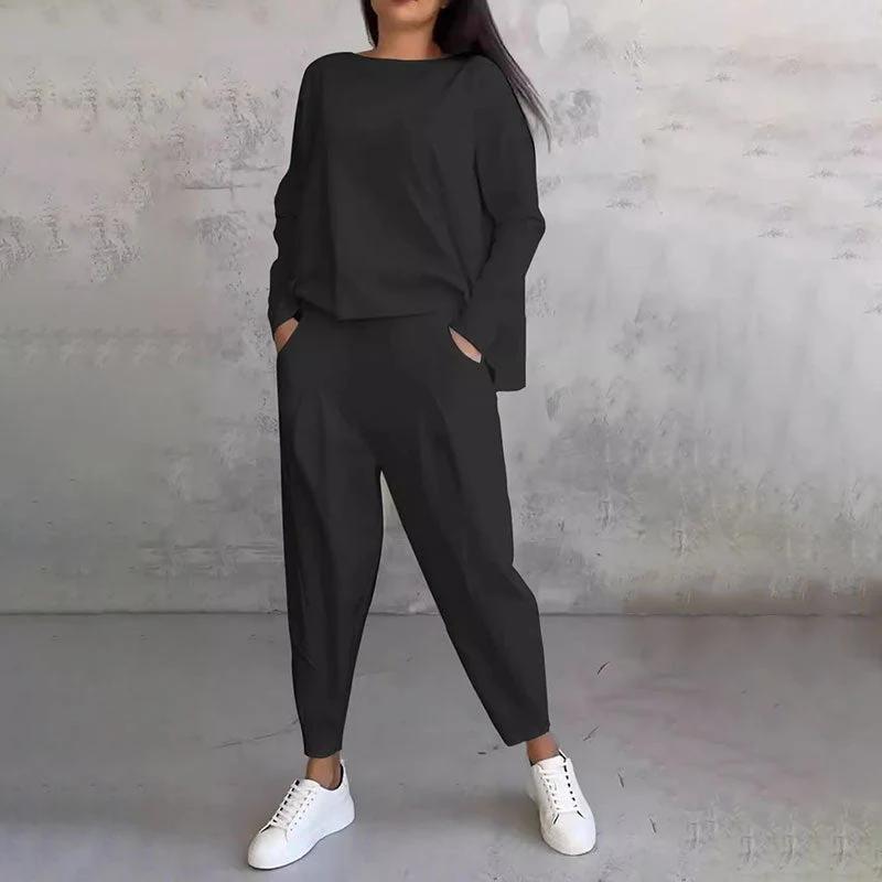 Cozy Long-Sleeve Top &amp; Pants Set