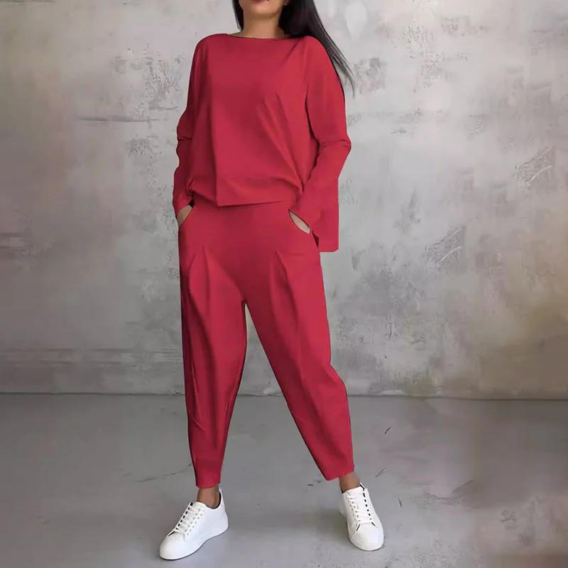 Cozy Long-Sleeve Top &amp; Pants Set