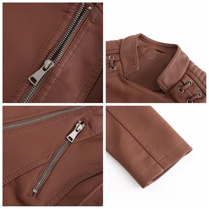PU Leather Biker Jacket
