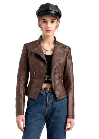 PU Leather Biker Jacket