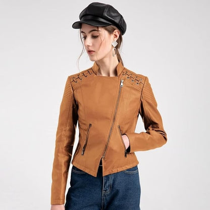 PU Leather Biker Jacket