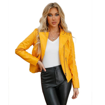 PU Leather Biker Jacket