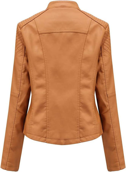 PU Leather Biker Jacket