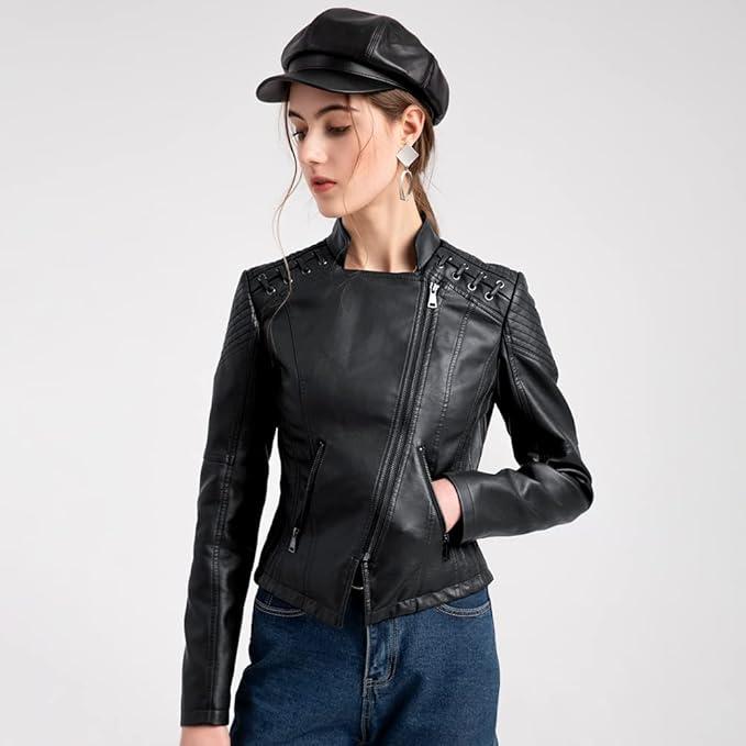 PU Leather Biker Jacket