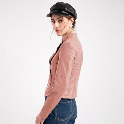 PU Leather Biker Jacket