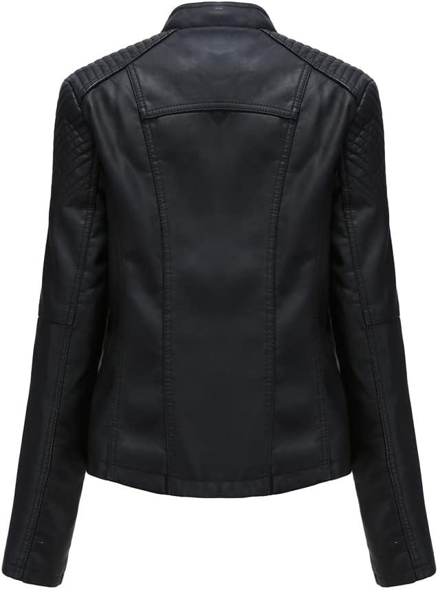 PU Leather Biker Jacket