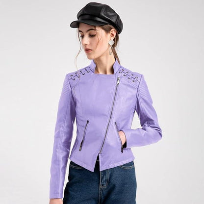 PU Leather Biker Jacket