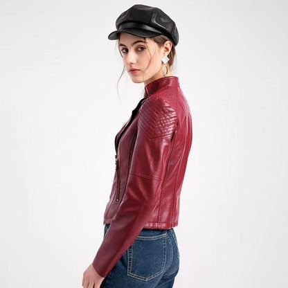 PU Leather Biker Jacket