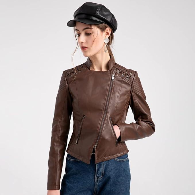 PU Leather Biker Jacket