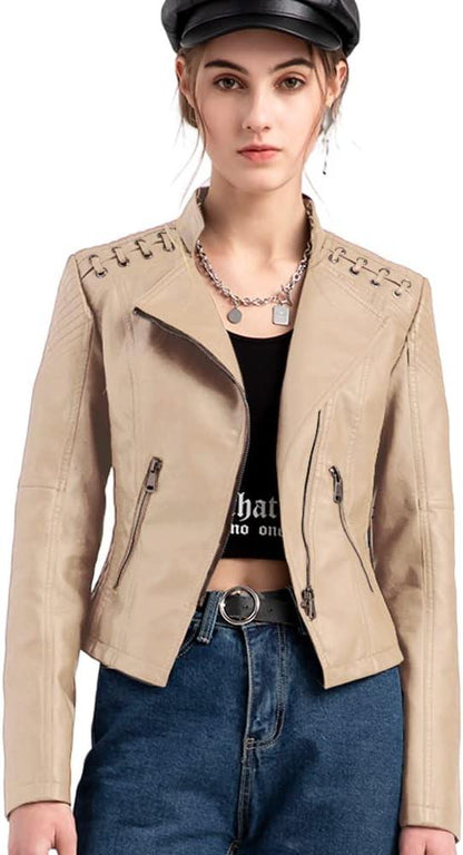 PU Leather Biker Jacket