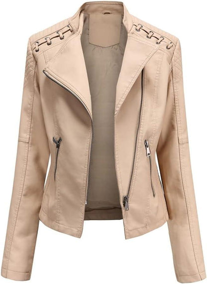 PU Leather Biker Jacket