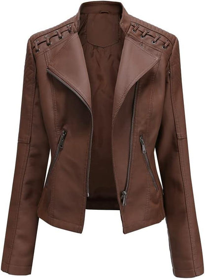 PU Leather Biker Jacket