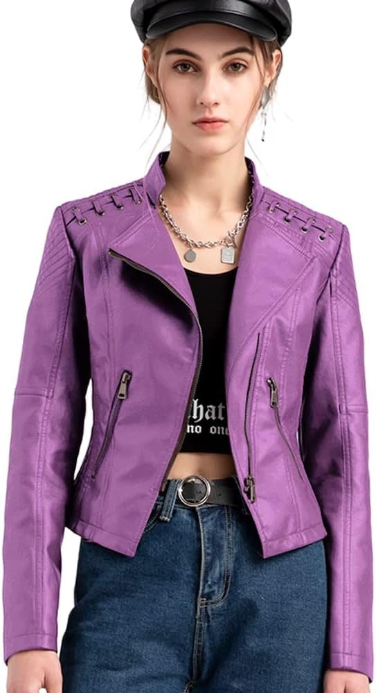 PU Leather Biker Jacket