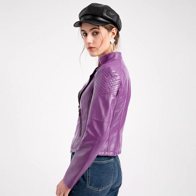 PU Leather Biker Jacket