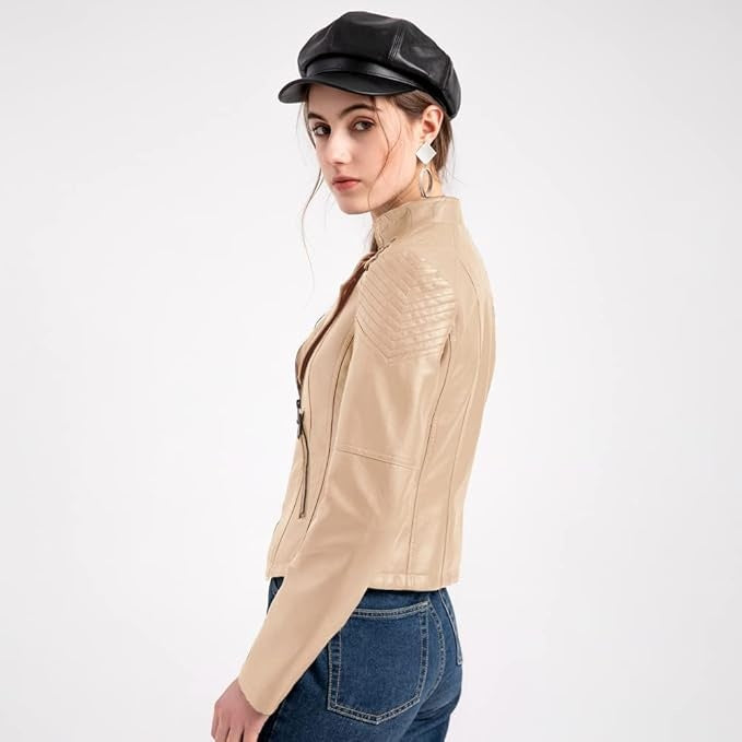 PU Leather Biker Jacket