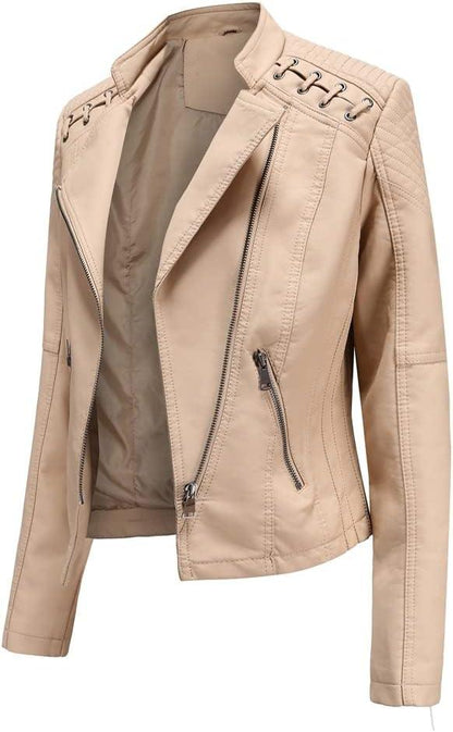 PU Leather Biker Jacket
