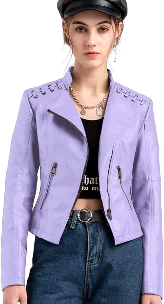 PU Leather Biker Jacket