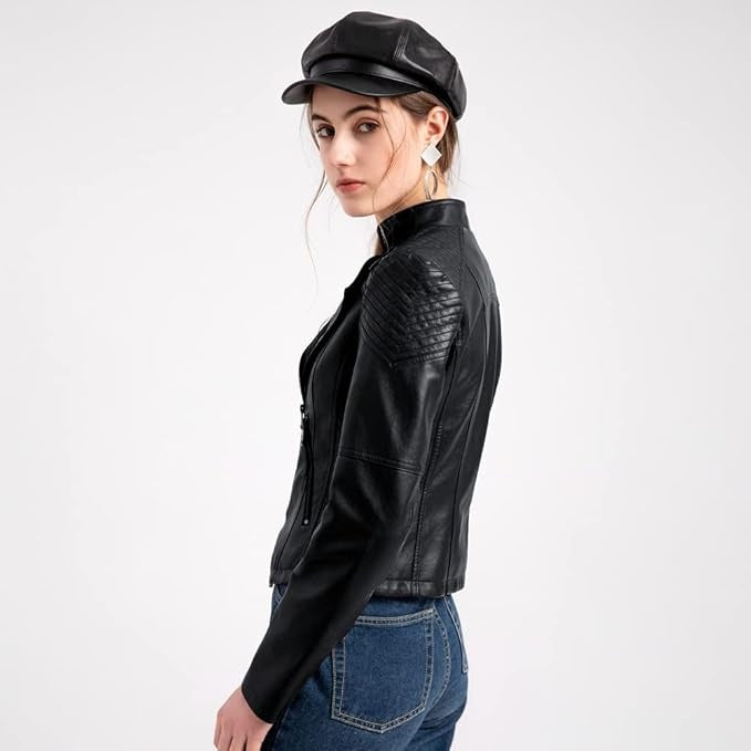 PU Leather Biker Jacket