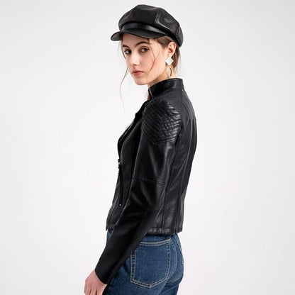 PU Leather Biker Jacket