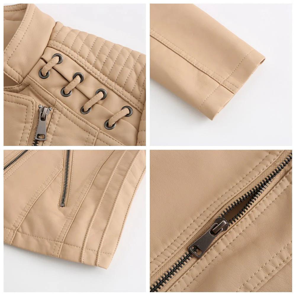 PU Leather Biker Jacket