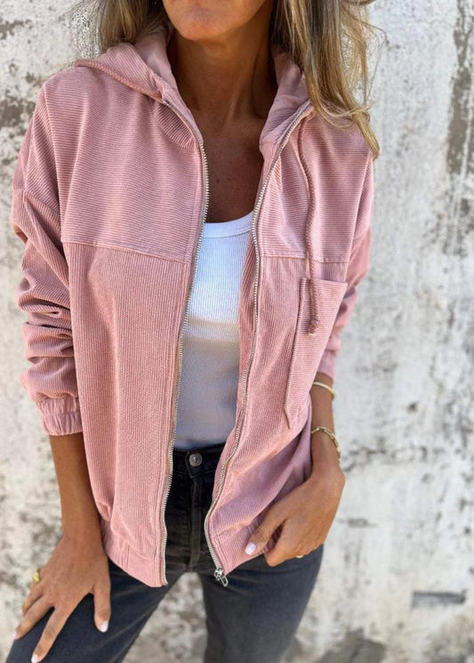 Naomi Corduroy Zip-Up Jacket